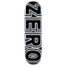 Zero Bold Black White Skateboard Deck