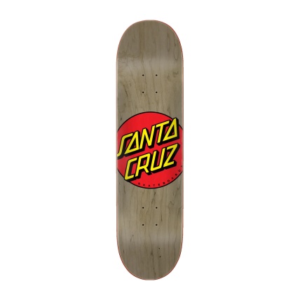 Santa Cruz Skate Deck Classic Dot Brown 8.375in