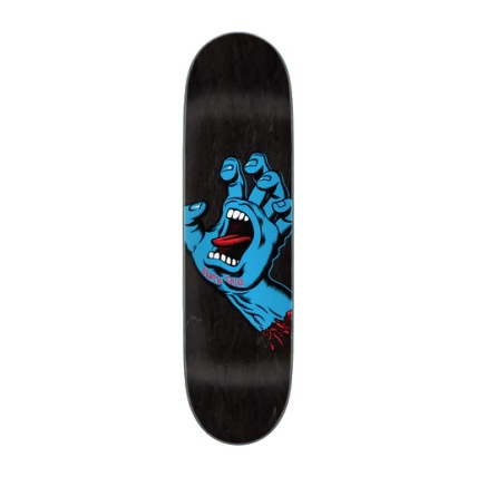 Santa Cruz Skate Deck 8.6 Screaming Hand Black