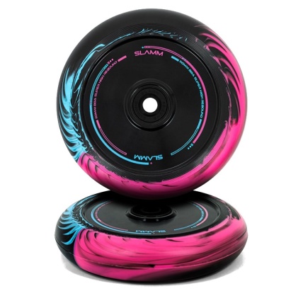 Slamm Scooters Wheel Swirl Hollow 110mm Black/Blue/Pink