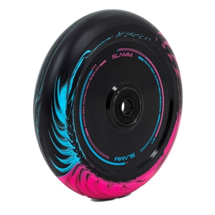 Slamm Scooters Wheel Swirl Hollow 110mm Black/Blue/Pink