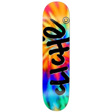 Cliche Handwritten Invert Tye Dye 8.25 Skateboard Deck