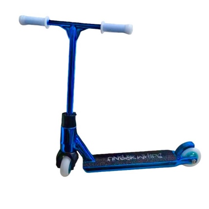 Finger Whips Blue Chrome Finger Scooter