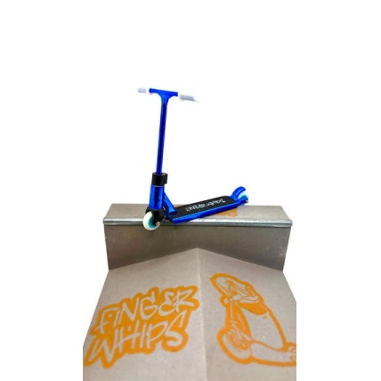 Finger Whips Blue Chrome Finger Scooter