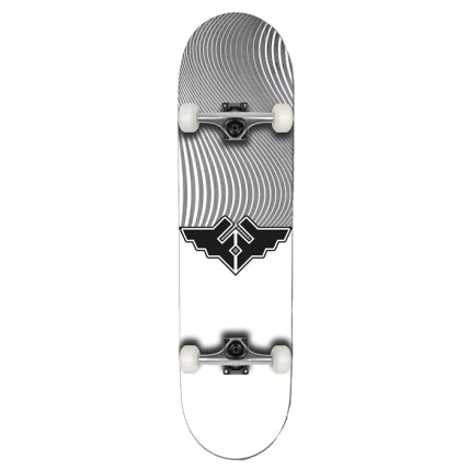 Fracture Wings V4 Complete Skateboard Grey 8.25