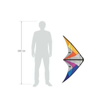 HQ Quickstep II Stunt Kite Rainbow