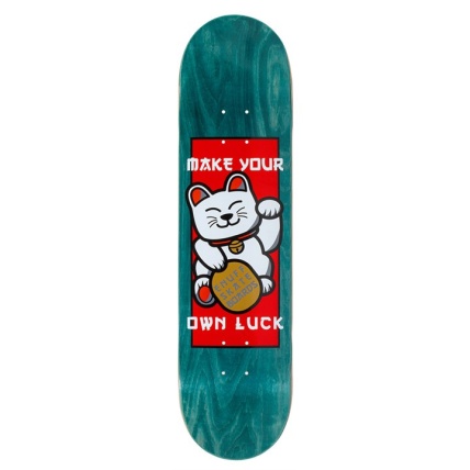 Enuff Lucky Cat Green 8.25 Skateboard Deck