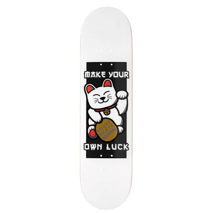 Enuff Lucky Cat White 8.0 Skateboard Deck