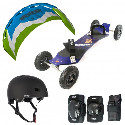 HQ Beamer and HQ Raid Assassin Powerkite and Landboard Package Deal