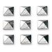 Dakine Pyramid Studs Chrome