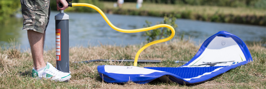 Aquaglide Cascade 10ft Inflatable SUP Inflating the Aquaglide Cascade Paddleboard