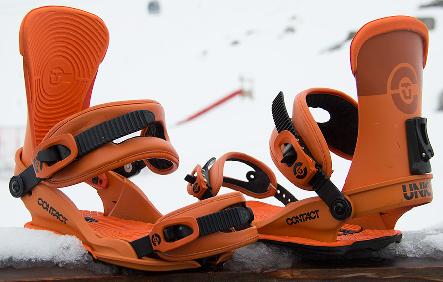 Union Contact Orange Snowboard Bindings 2015