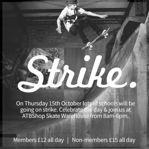 ATBShop Skate Warehouse Strike Day October