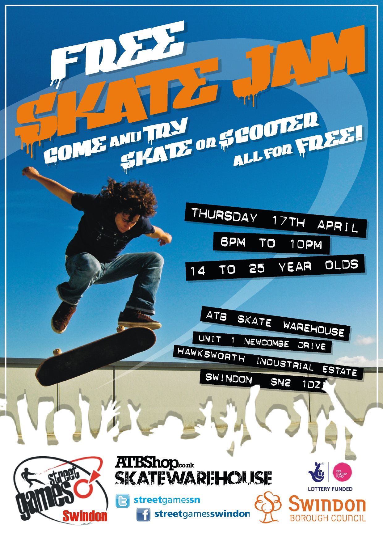 ATBShop Skate Warehouse Free Skate Jam April