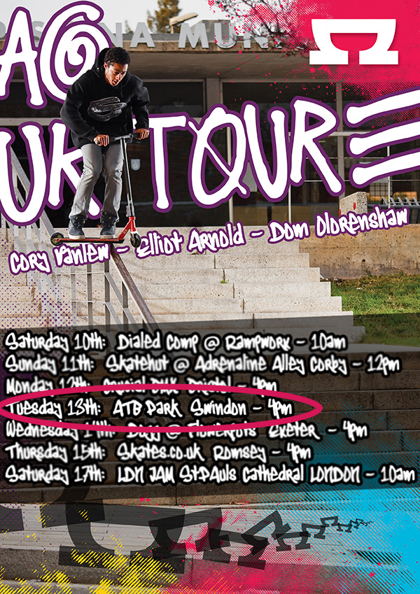 AO UK Tour at ATBShop Skate Warehouse. Tuesday 13th May 2014.