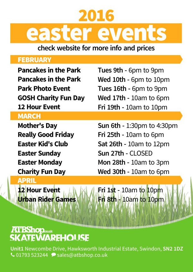 Easter Events 2016