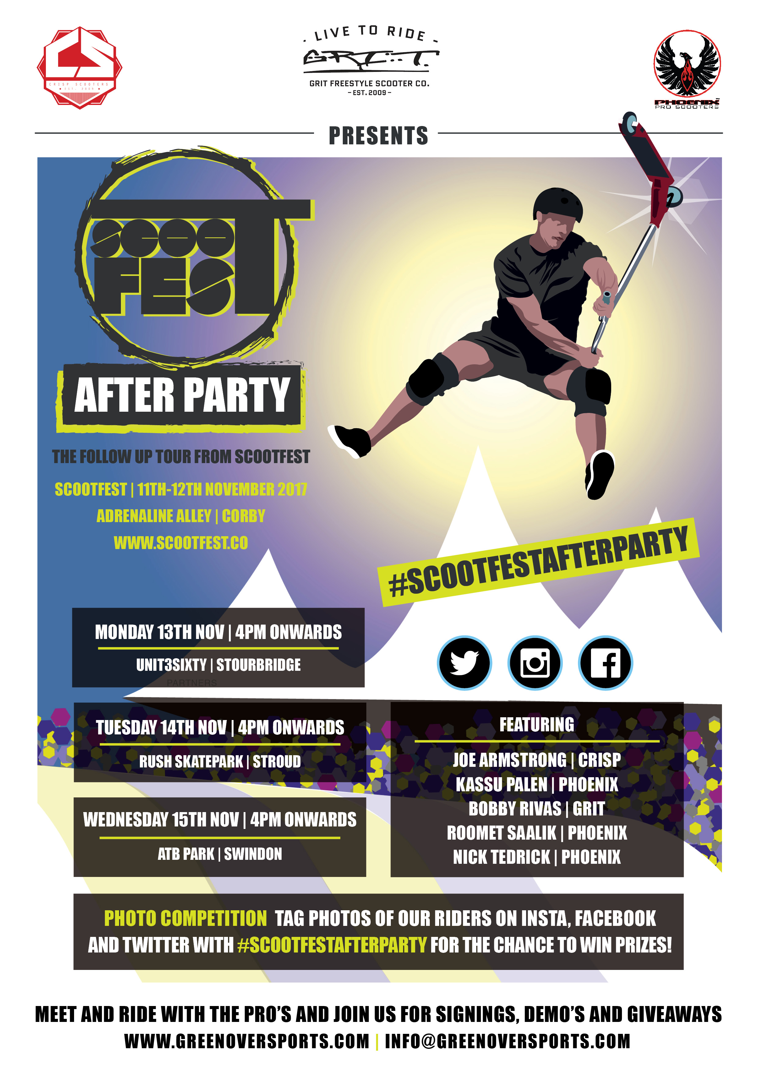 appel hård lugt Scootfest Afterparty Tour 2017 Event - ATBShop Skate Warehouse